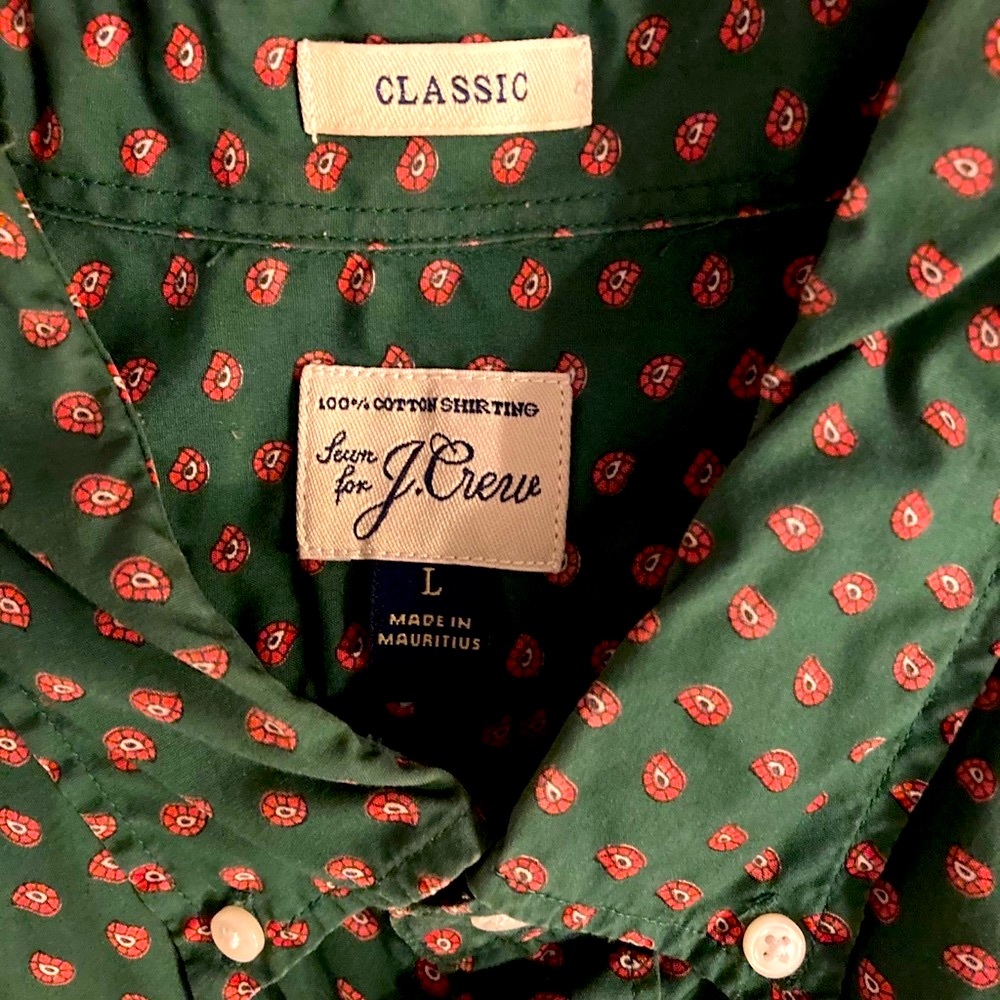 J.Crew L/S Paisley shirt - Picture 2 of 3